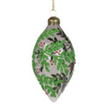 Glass McKenna Finial Christmas Tree Bauble - 12cm