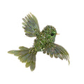 Green Beaded Bird Clip Christmas Decoration