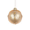 Gold Glass Agnete Christmas Tree Bauble - 8cm