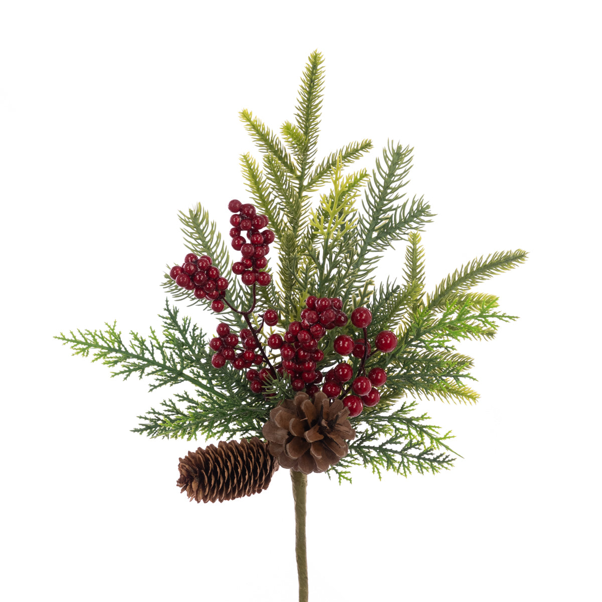 Empingham Red Berry Christmas Spray - 46cm