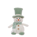 Sage Green Snowman in Top Hat Christmas Ornament - 23cm