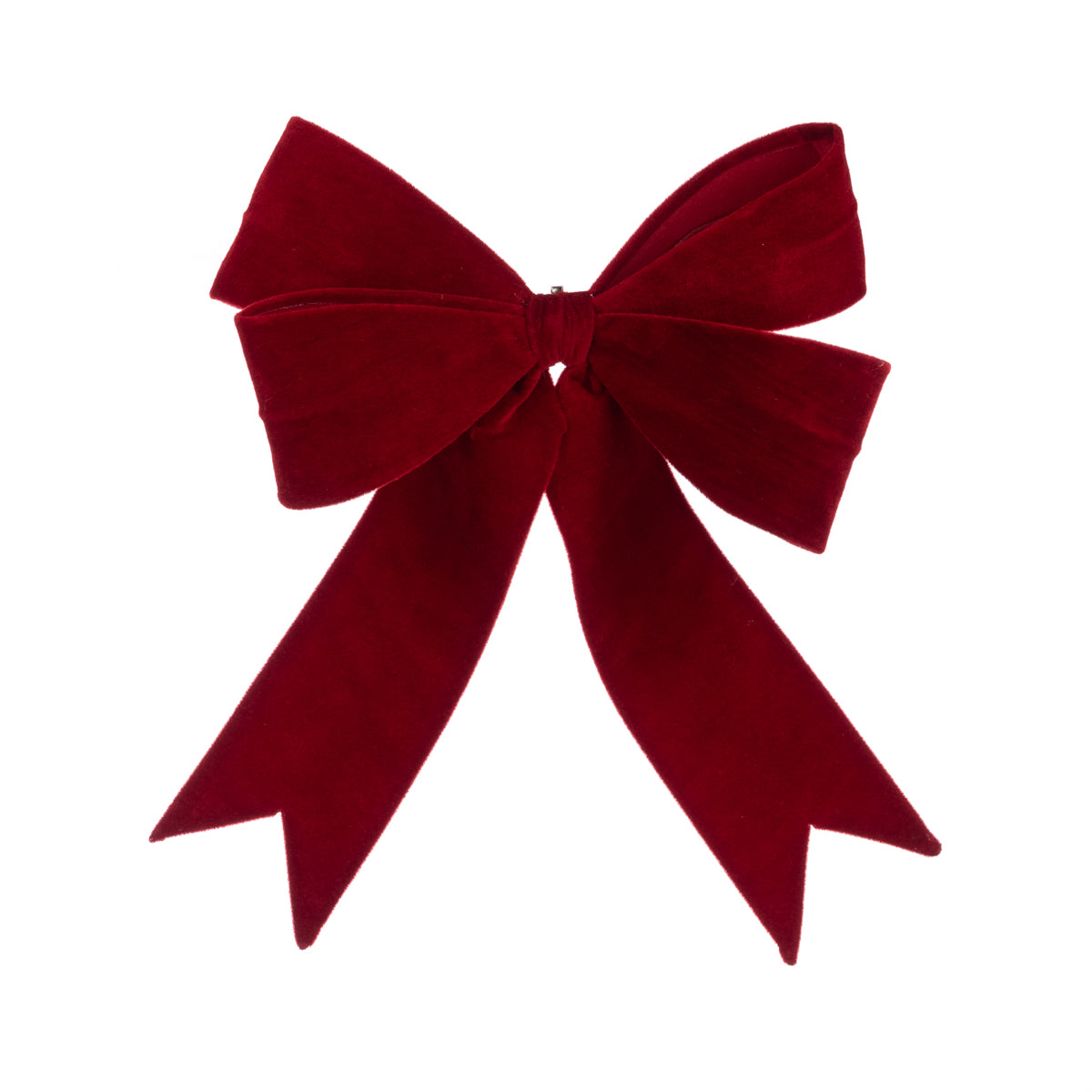 Red Velvet Wired Bow - 48cm