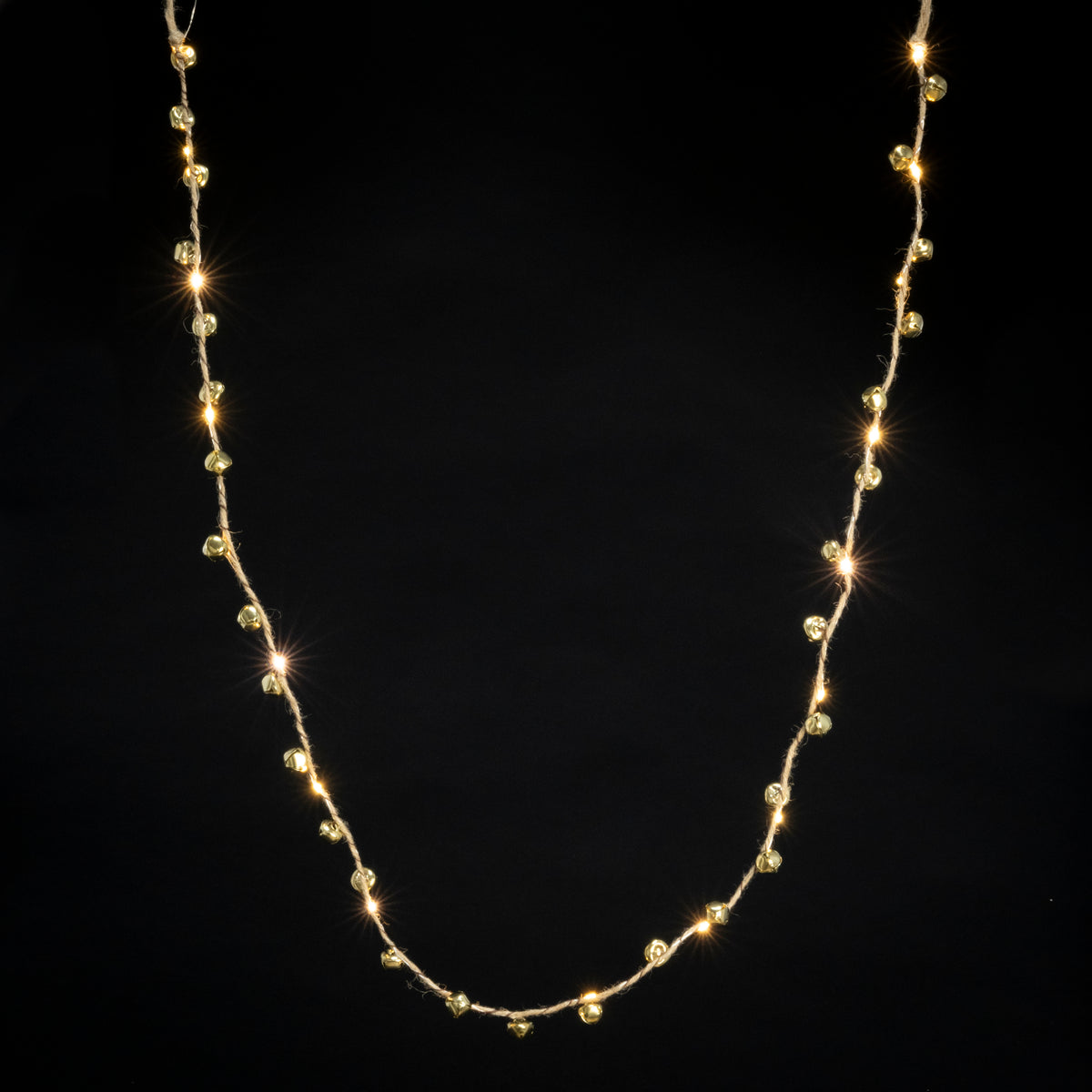 Gold Bell LED Garland - 1.8m