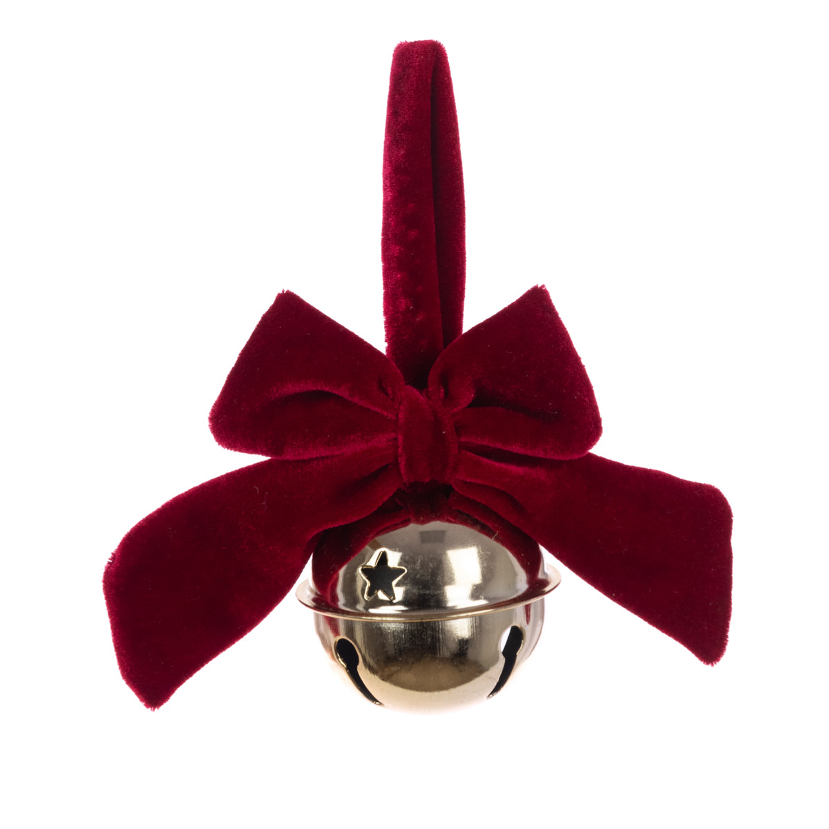 Bell with Red Velvet Bow - 6cm