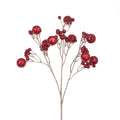 Red Glitter Ball Berry Spray - 66cm