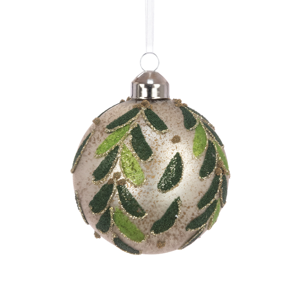 Glass Nelma Bauble - 8cm