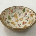 Gingerbread Enamel Bowl 17.5cm