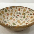 Gingerbread Enamel Bowl 25cm