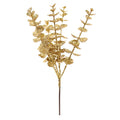 27cm Gold Glitter Eucalyptus Pick