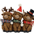 Highland Cow Friends Decoration 17cm