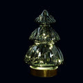 Led Glass Tree Decoration 12x20cm