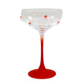 Christmas Santa Coupe Glass 18cm