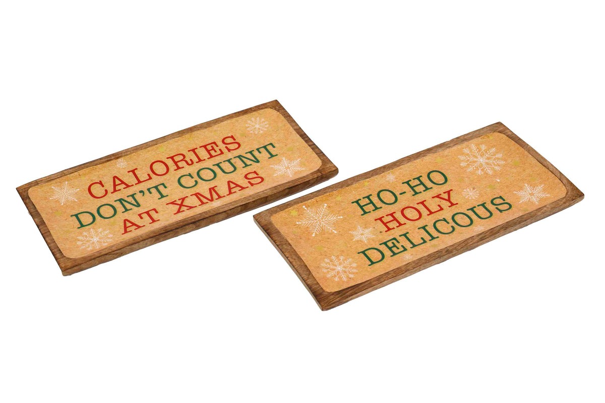 Christmas Cheer Enamel Tray 40cm