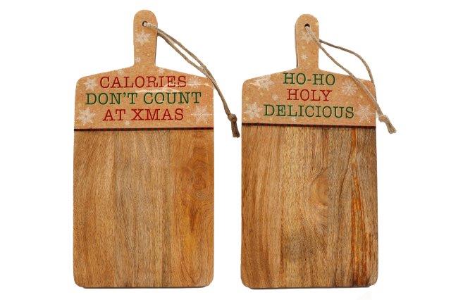 50cm Enamel Wooden Christmas Chopping Board