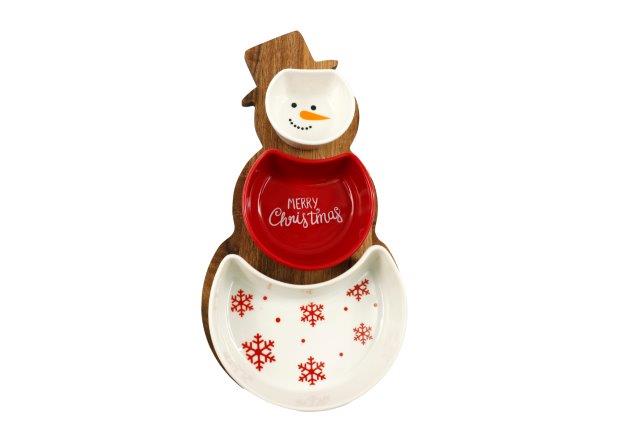 Christmas 4pc Snowman Tapas Set