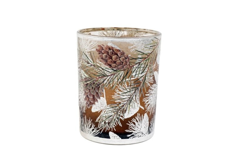 Pinecone Candle Holder 12.5x10cm