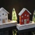 Light Up LED Wooden House with Tree Decoratio