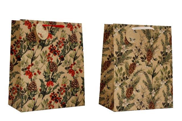 Christmas Berries Gift Bag - 26x33cm