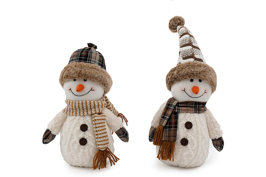 Wrapped Up Snowman Ornament 40cm