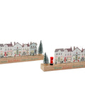 Wooden Christmas Shop Row Decoration with Quote - 37cm