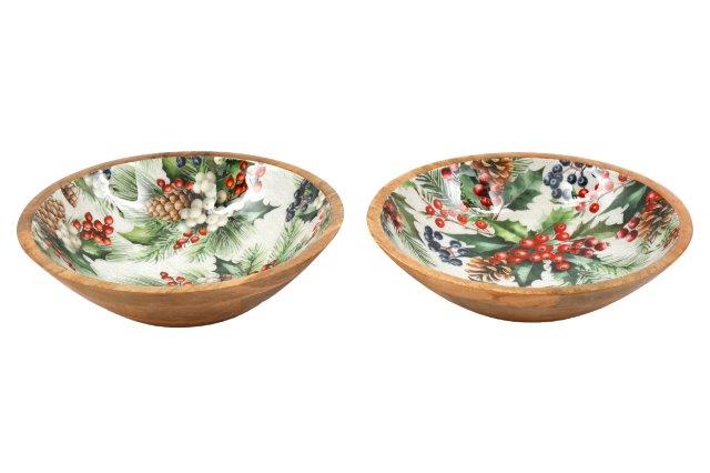Christmas Cheer Enamel Bowl 30cm