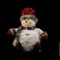 Sitting Light Up LED Snowman with Winter Clothes - 46cm