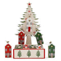 Single Hanging Wooden House Decoration 9cm