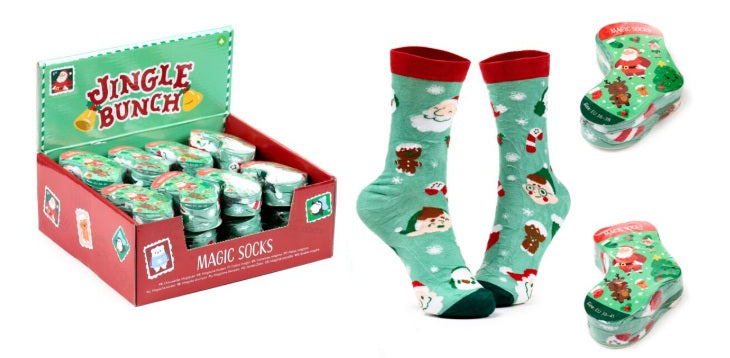 Jingle Bunch Christmas Compressed Magic Pair of Socks