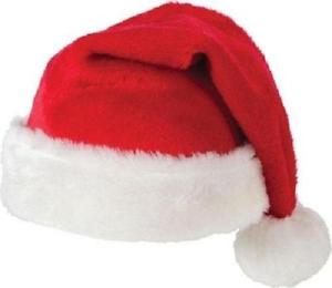 Christmas Premium Quality Santa Hat Plush with Pom Pom
