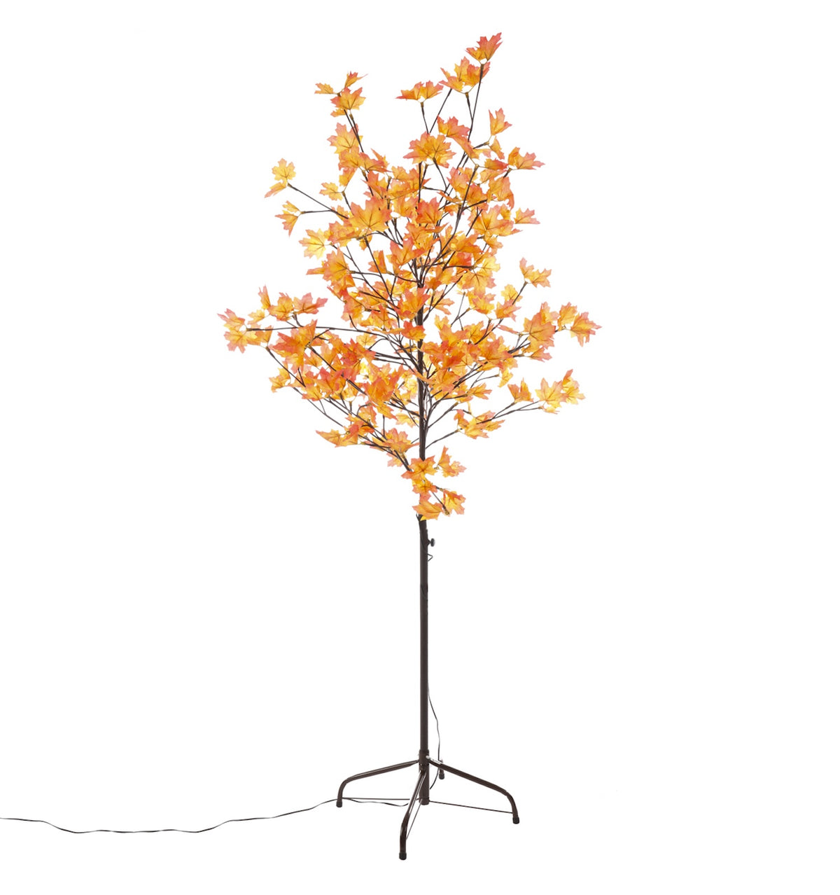 Jingles Autumn Maple Leaf Light Up Twig Tree with Warm White LEDs - 180cm