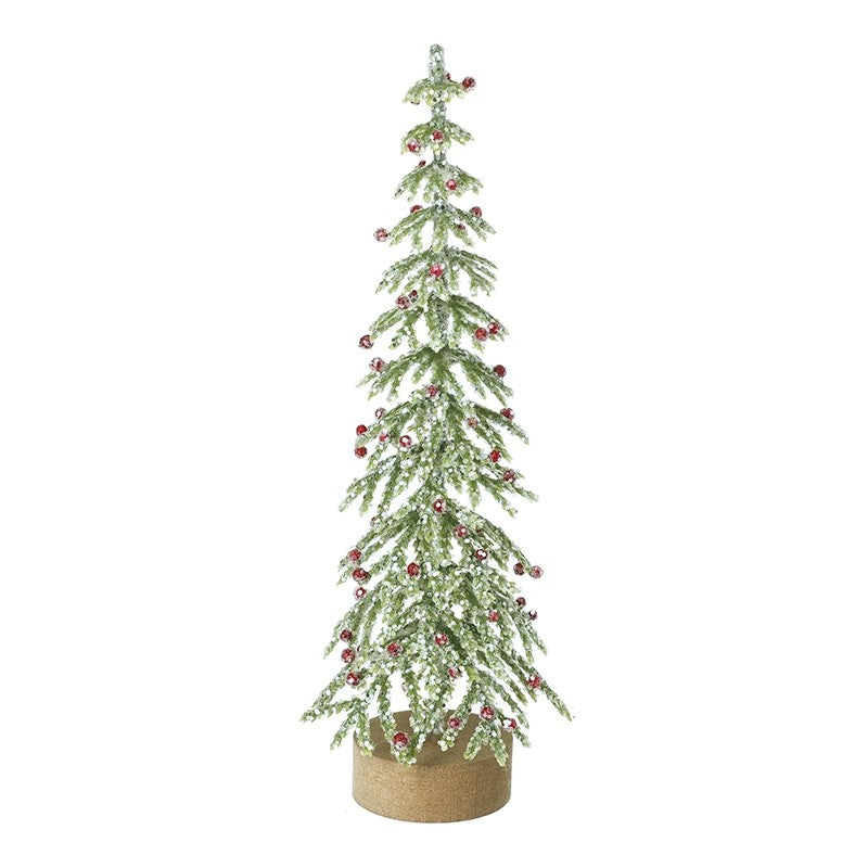 Green Tree with Red Berries - 19cm