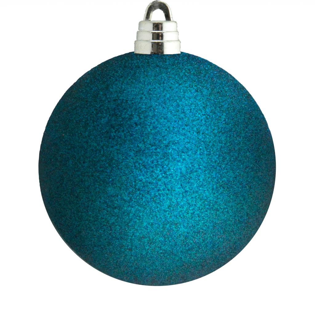 X-Large Blue Glitter Shatterproof Bauble - 15cm