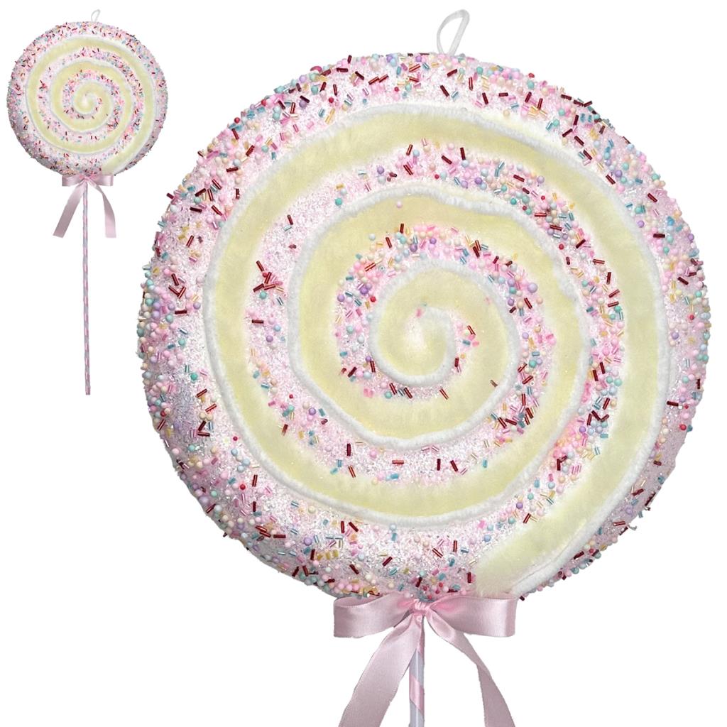 Giant Pastel Lolly Christmas Decoration - 74cm