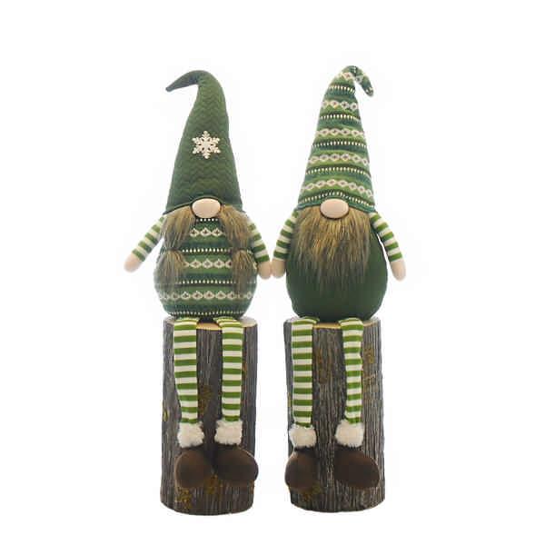 X-Large 79cm Dangly Legs Green Christmas Gonk - Single