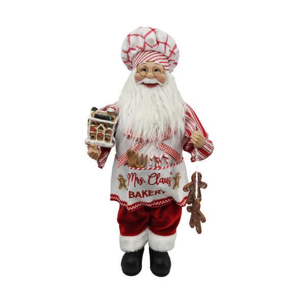 Standing Chef Santa - 45cm