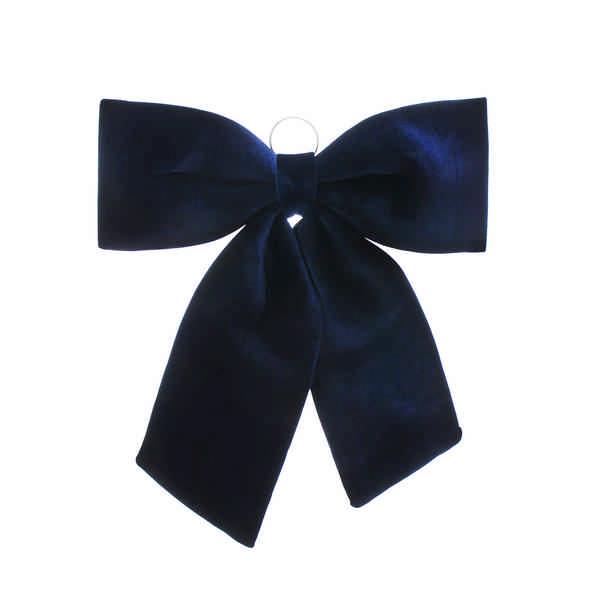 Giant Navy Blue Velvet Christmas Bow - 60cm