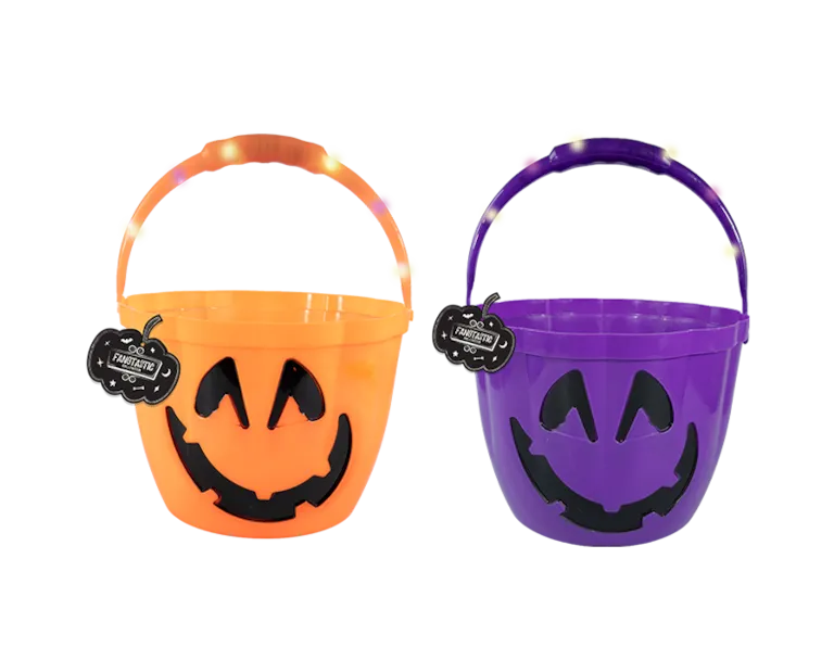Halloween Light Up Treat Bucket
