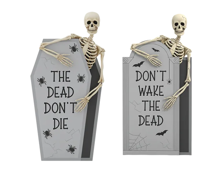 Halloween Skeleton Tombstone