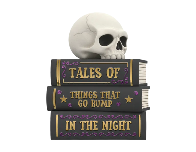 Halloween Stacked Books Ornament