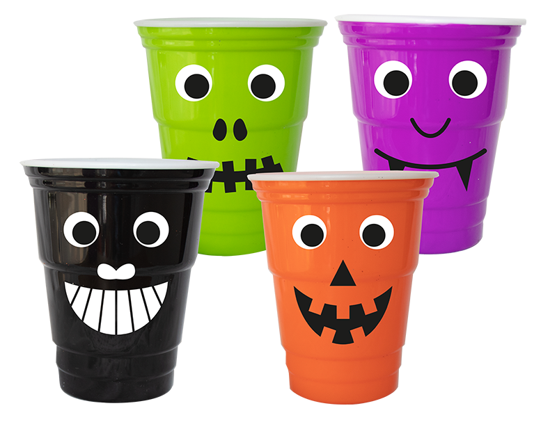 Halloween Googly Eyes Plastic Cup