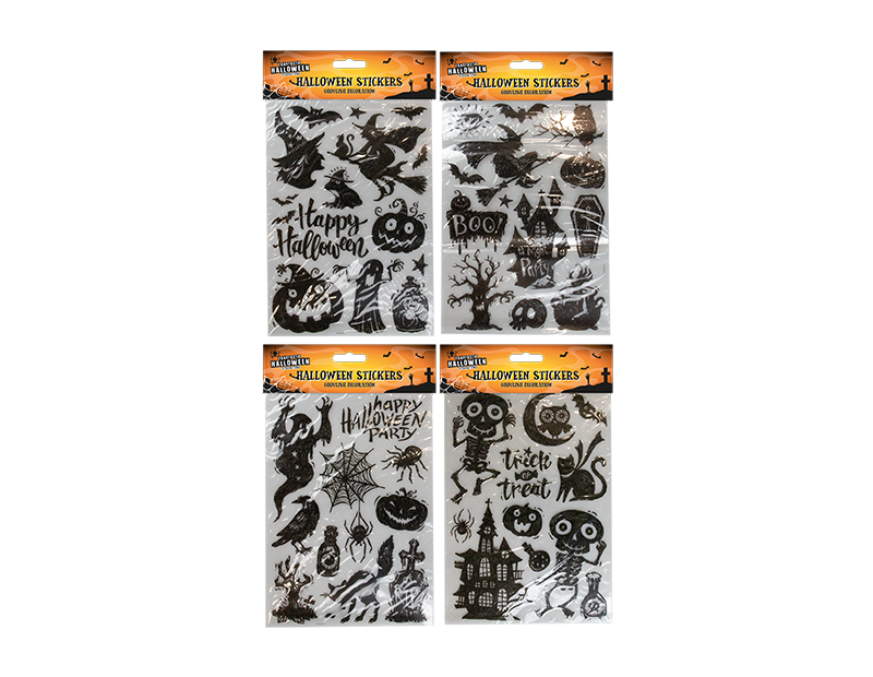 Halloween Black Silhouette Window & Wall Stickers