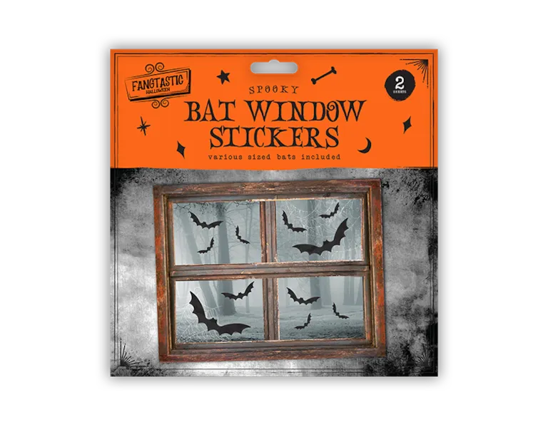 Bat Window Stickers - Pack of 2