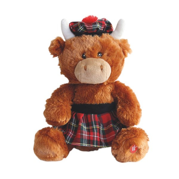Highland Cow in Kilt and Hat Plush - 30cm
