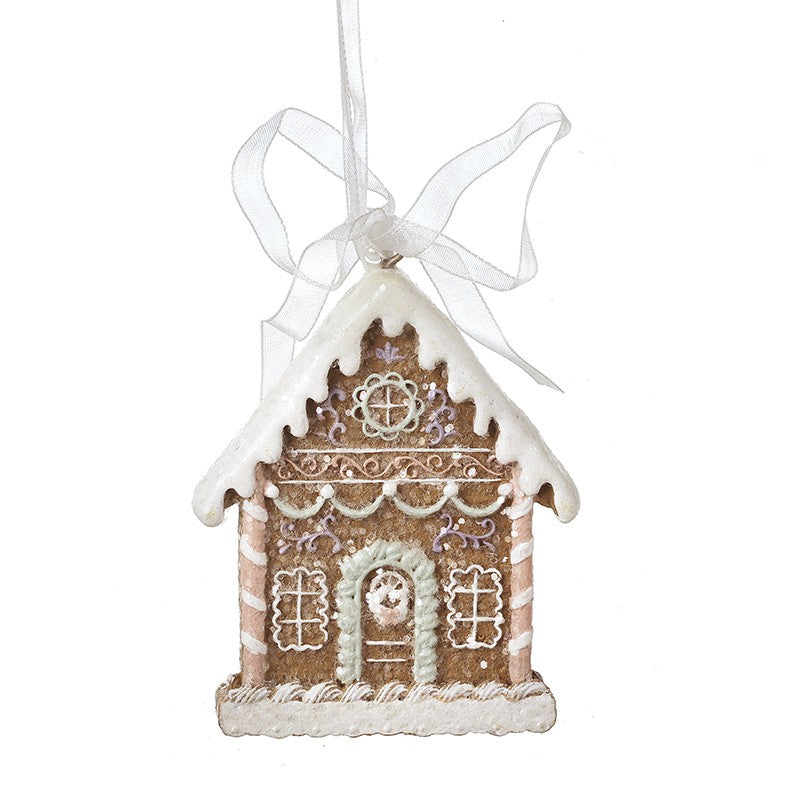 Resin Gingerbread House Hanging Decoration