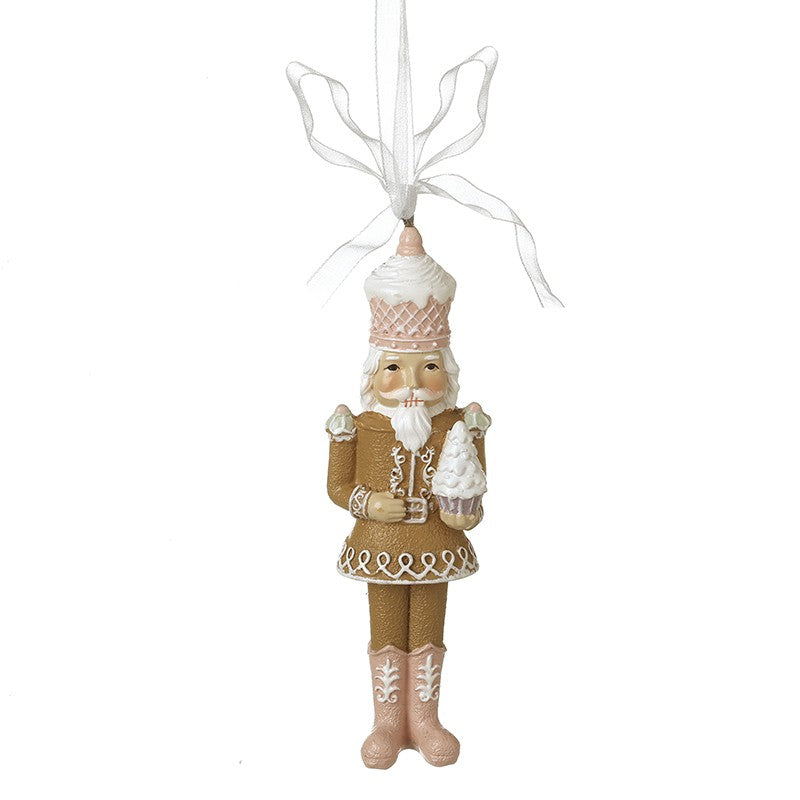 Resin Gingerbread Nutcracker Hanging Decoration