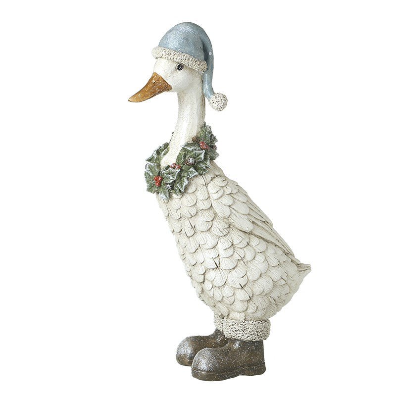 Christmas Duck With Wreath