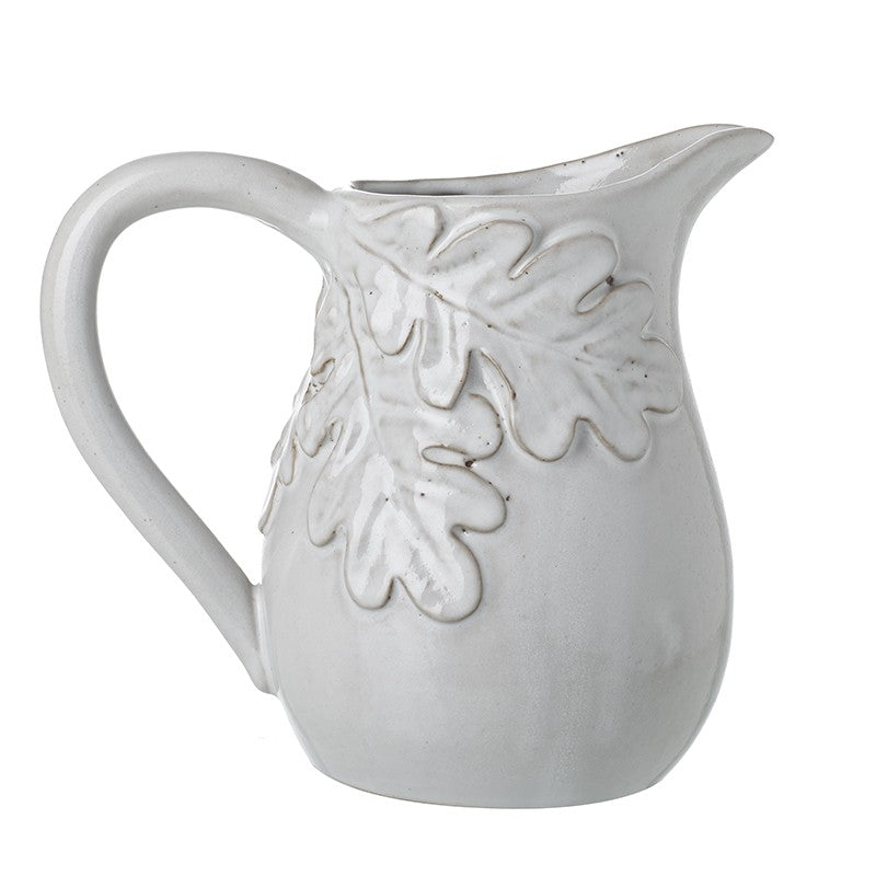 Oak Leaf Design Porcelain Jug
