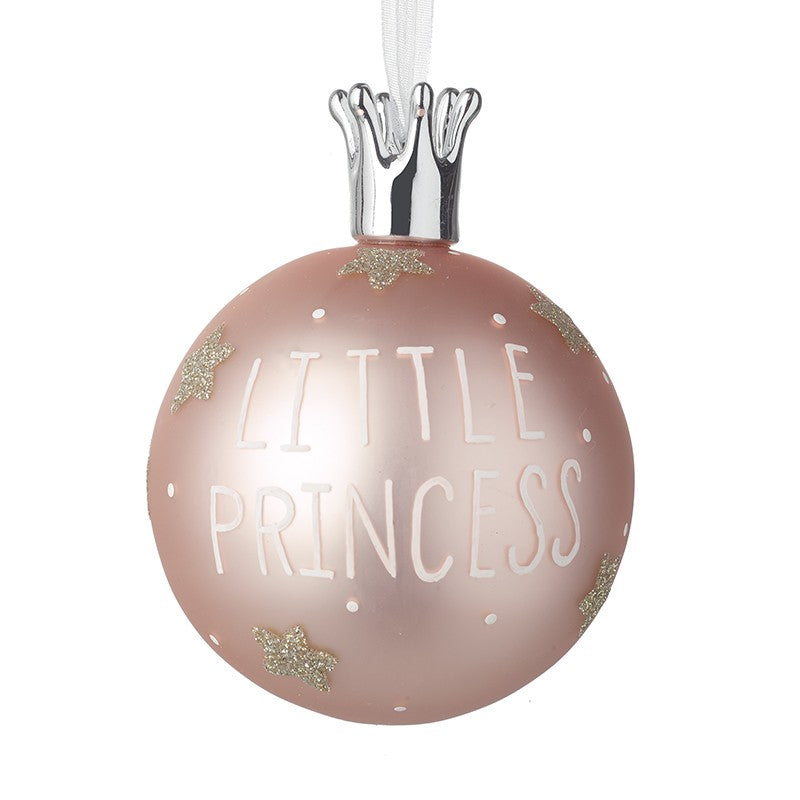 Little Princess Hand Blown Glass Bauble