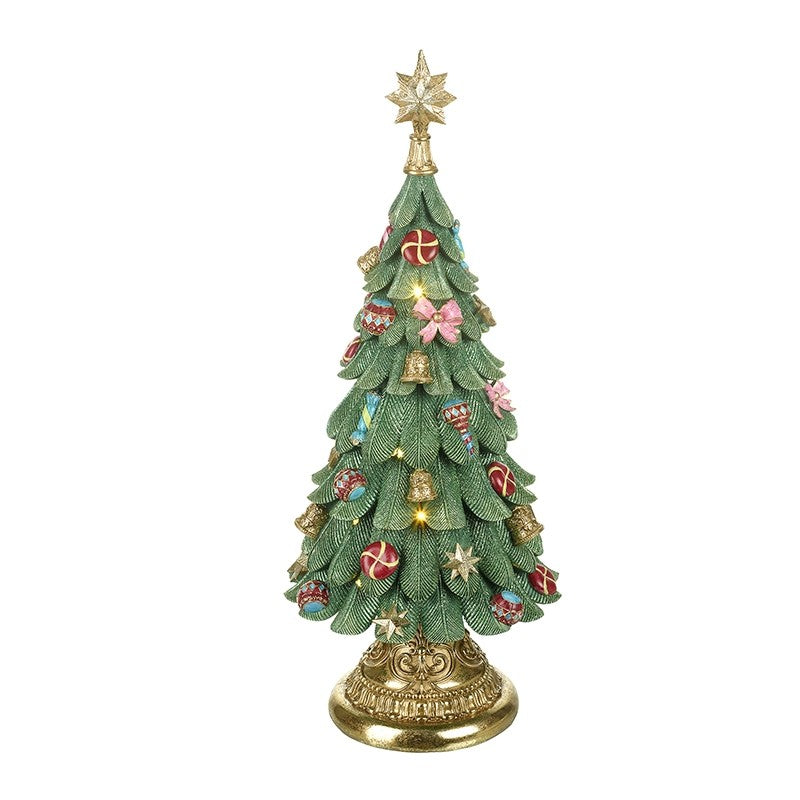 Decorated Pot Christmas Tree with Gold Star