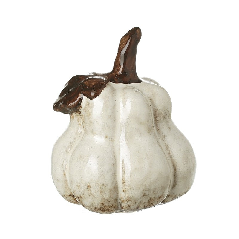 Tall Cream Ceramic Squash
